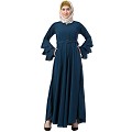 Umbrella abaya with bell sleeves- Teal Green Umbrella abaya with bell sleeves- Teal Green